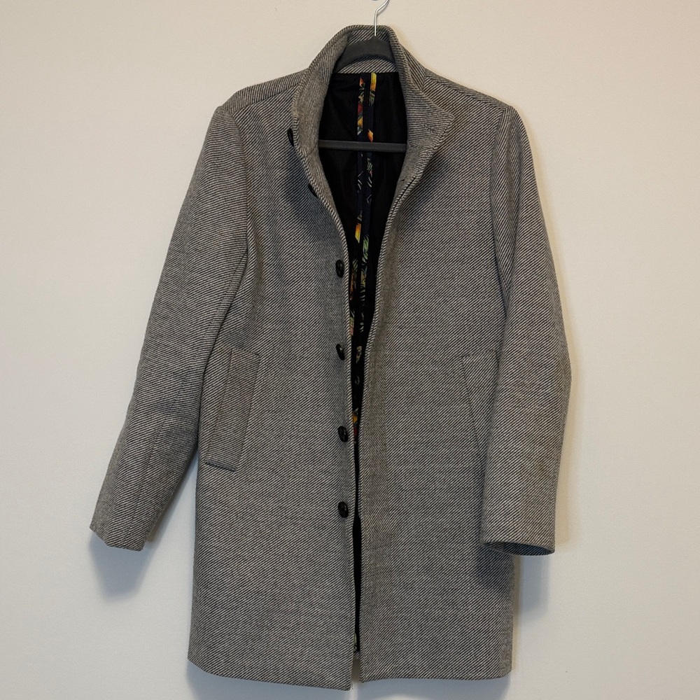 Men's Classic Gray Overcoat